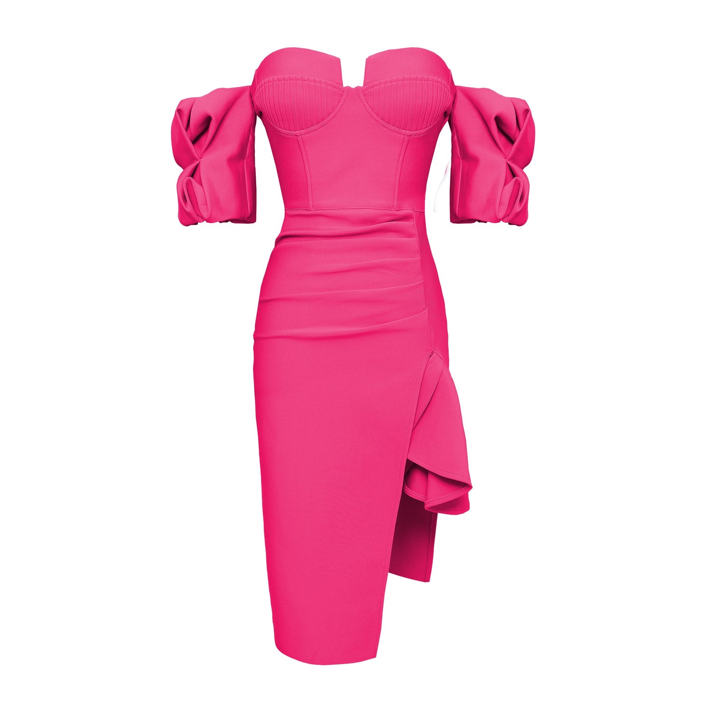 Bandage Skirt Summer New Fashion Tube Top High Slit Dress by eprolo