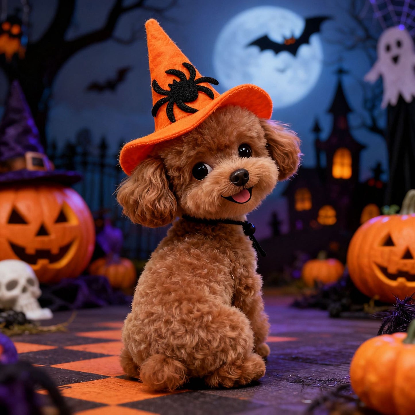 Pet Halloween Hat Creative Pumpkin Devil Spider New Stock Rabbit Pet Dog by eprolo