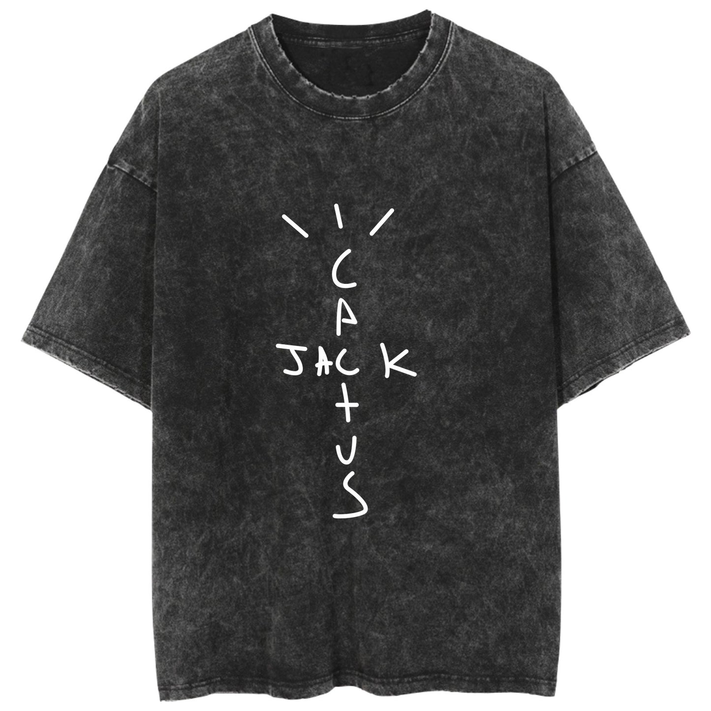 Rap Singer Washed Retro Short Sleeve Fan Commemorative T-Shirt by eprolo