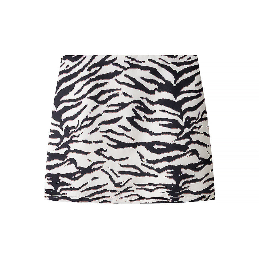 Animal print top+short skirt set by eprolo