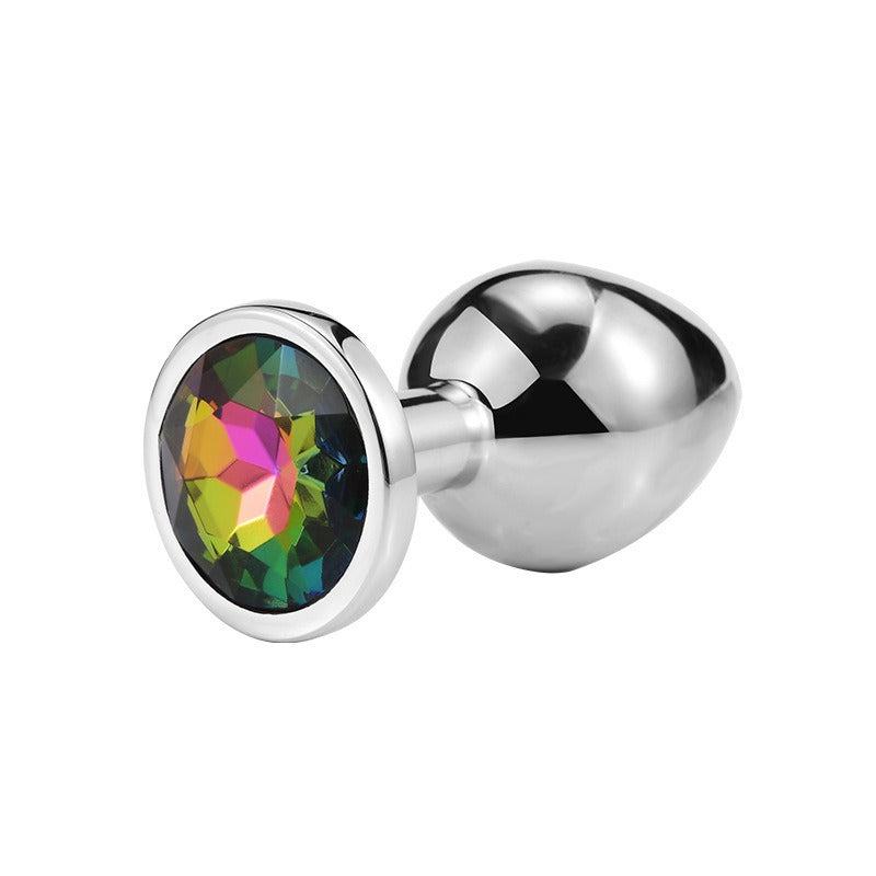 Adult Sex Toy SM Metal Anal Plug For Men And Women Sex Toy Masturbation Anal Expansion Round Anal Plug Medium Silver by eprolo