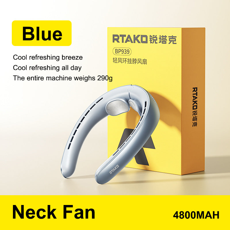 Leafless Neck-Hanging Fan Portable USB Rechargeable Personal Mini Fan by eprolo