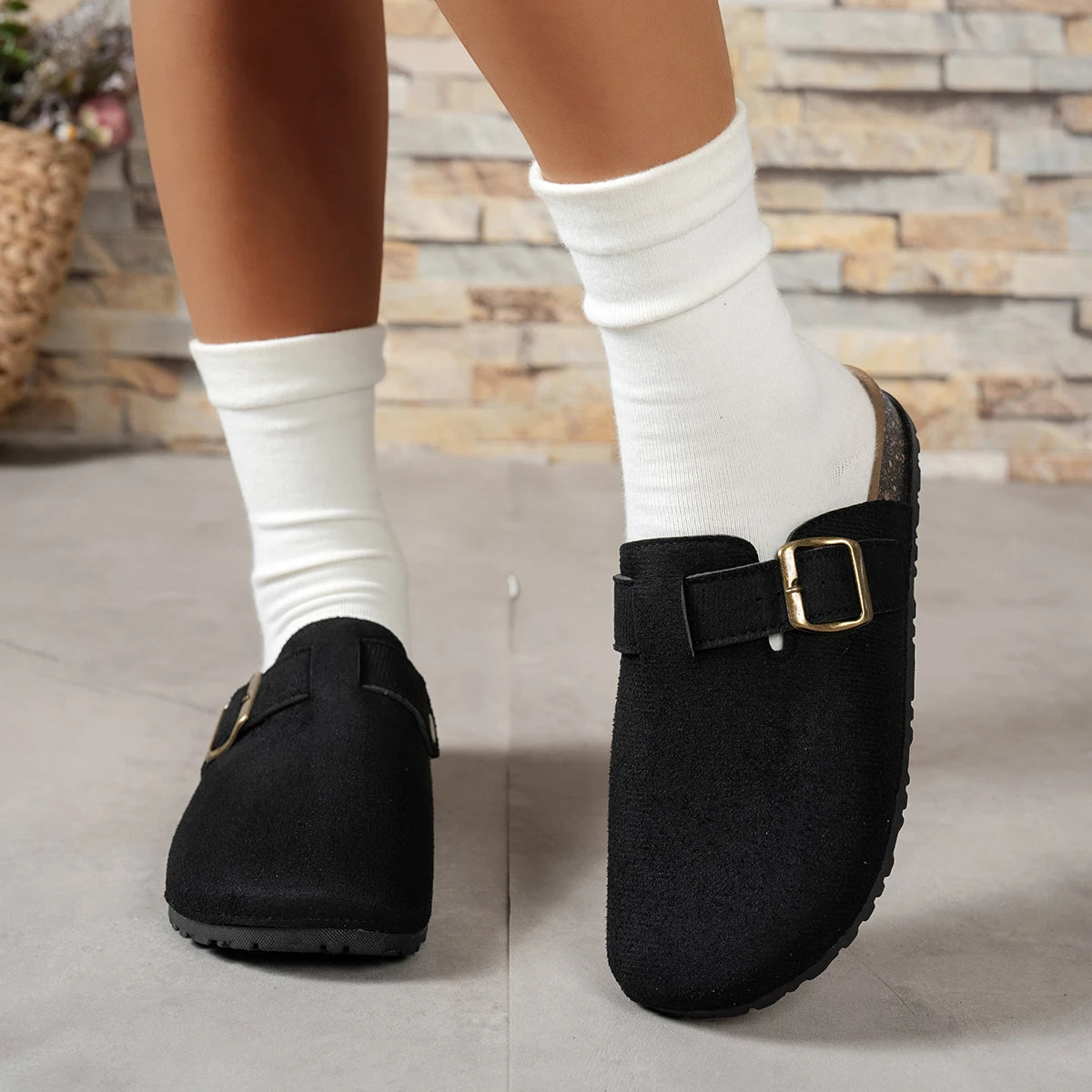 Spring and Autumn Elegant Baotou Sexy Flat Casual Shoes Fashionable Best Selling New Comfortable Plus Size Women's Shoes by DERILUJA LLC