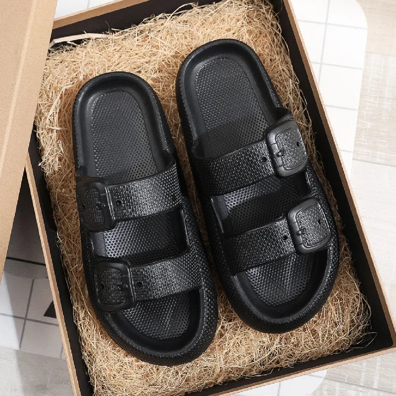 Comwarm New Women's Platform Slippers Outdoor Women's Sandals With Adjustable Buckle Summer Eva Soft Light Women Beach Slippers 2026 by DERILUJA LLC