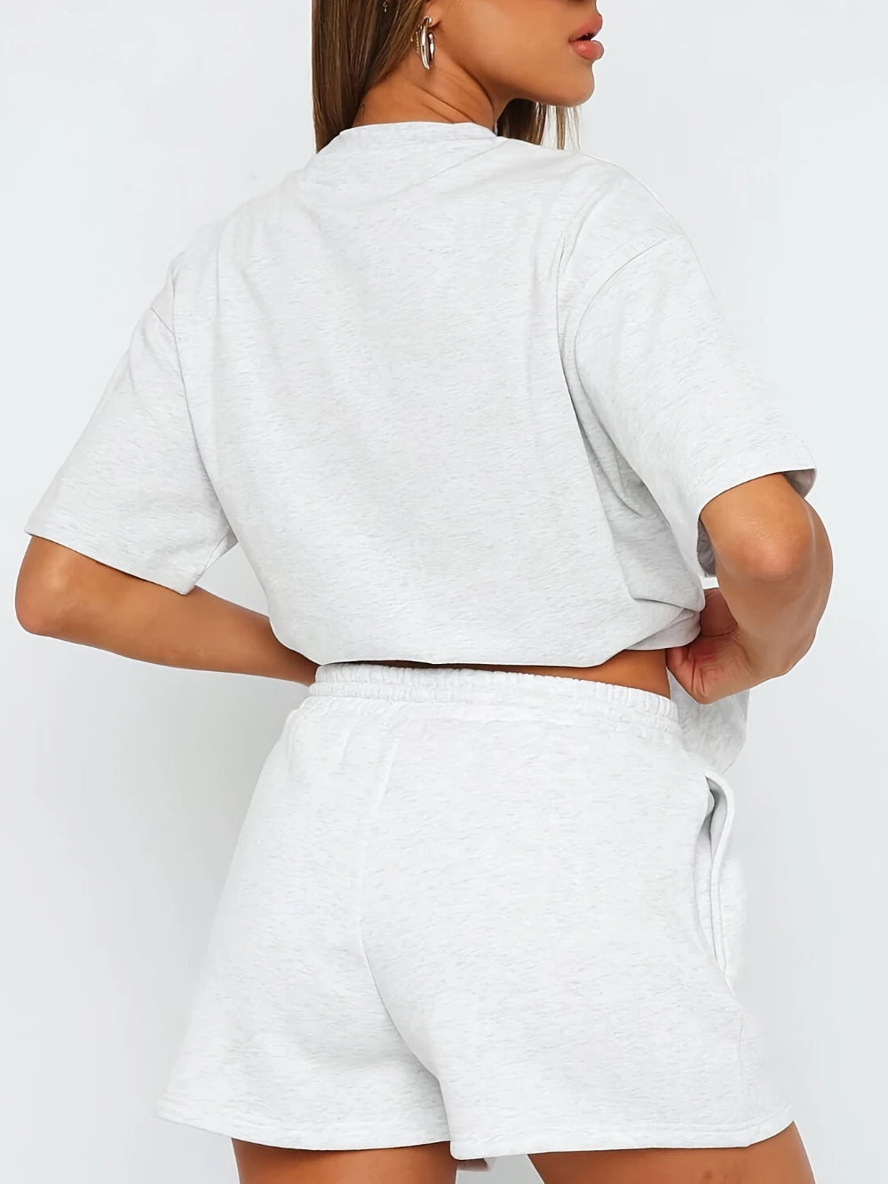 2026 New Loose-Fit S Shorts with Moon Pattern Simple and Stylish Print Design Elegant Casual and Versatile Loose Pants by DERILUJA LLC