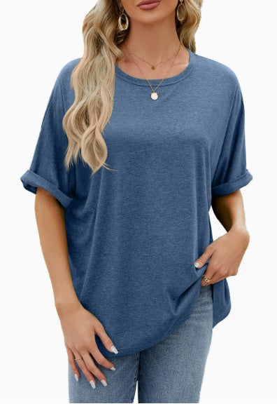 Women's Solid Color T-shirt by DERILUJA LLC