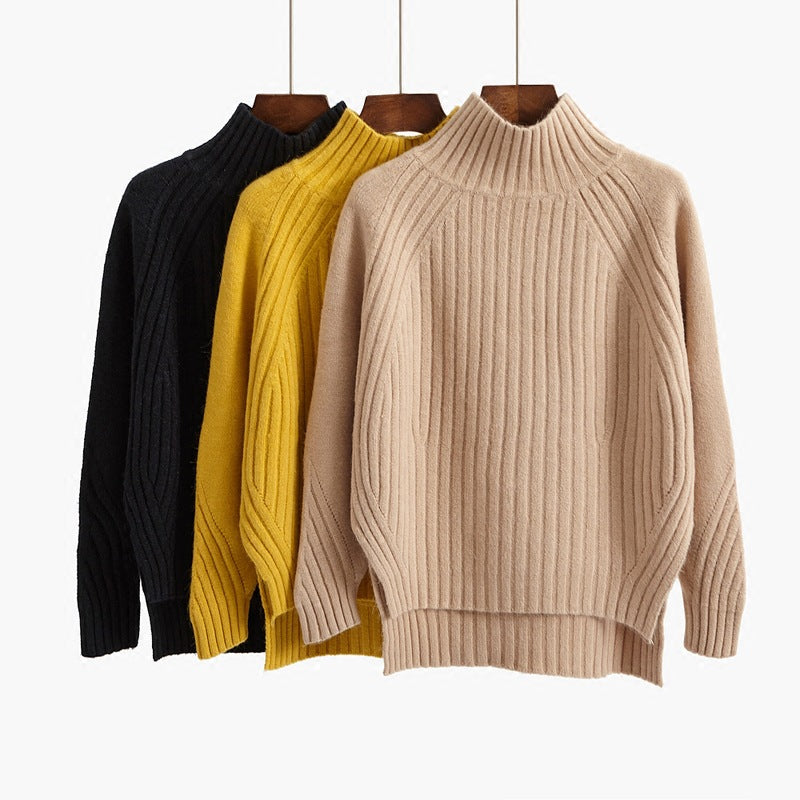 Women's Knitted Undershirt Fashion All-matching by DERILUJA LLC