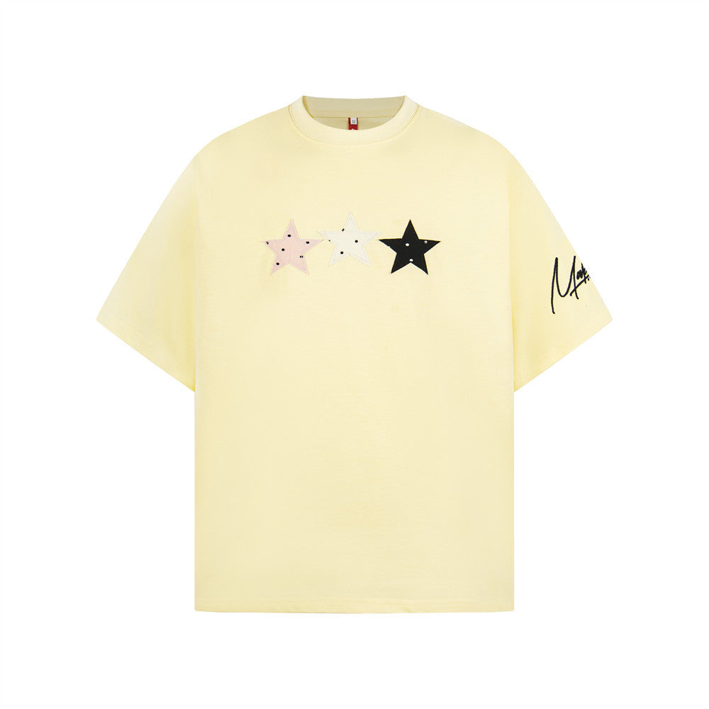 Five pointed star short sleeved T-shirt by eprolo