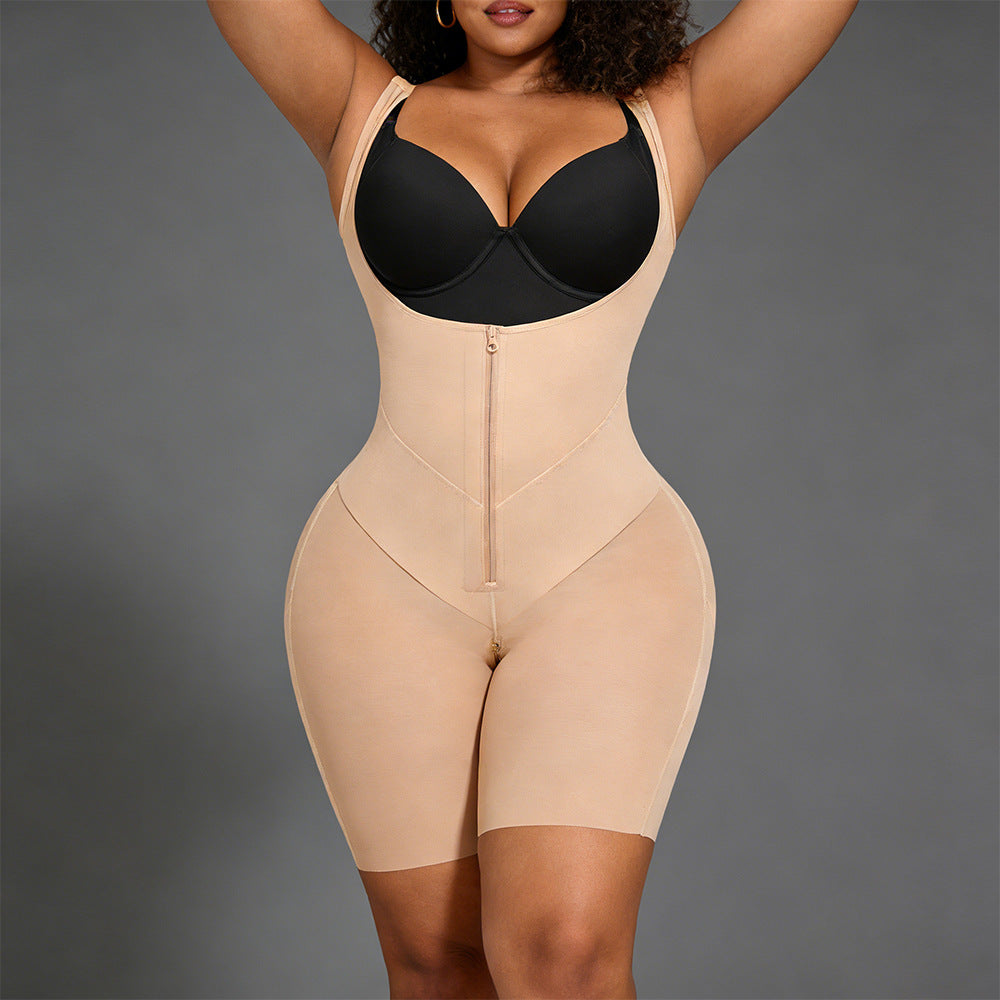 Waist Trainer Shaping Bodysuit with 2-Side Compression Straps, Tummy Control, Hip Lifting, Slimming Fit, Body Sculpting Underwear by eprolo