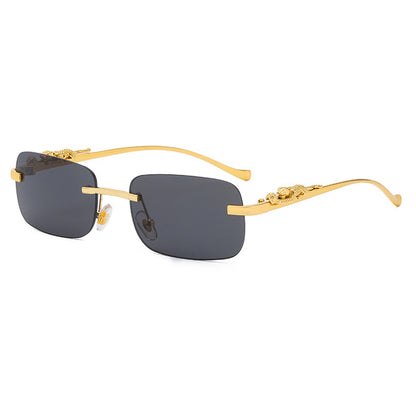 Badon Marchand Rimless Square Sunglasses