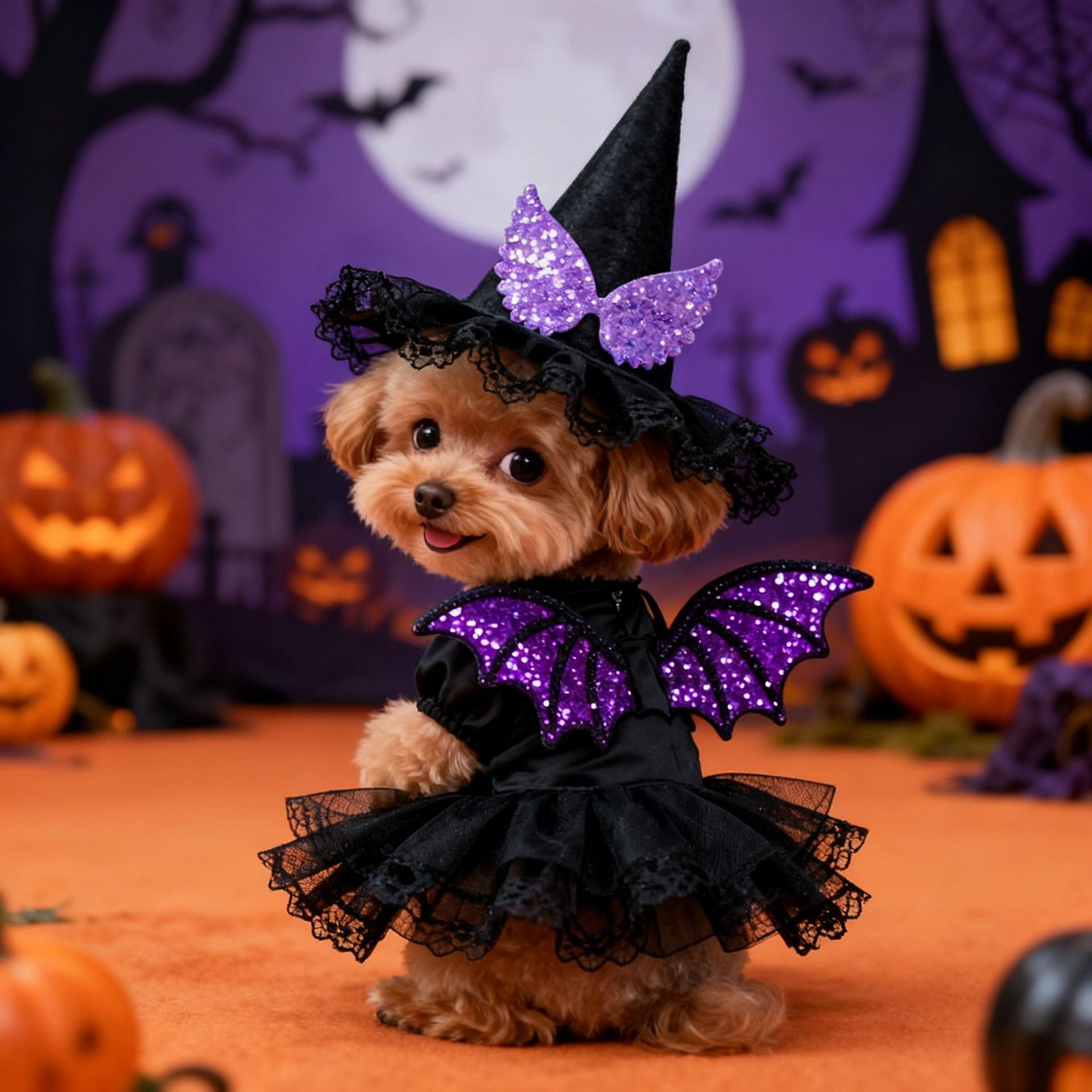 Pet Halloween Hat Creative Pumpkin Devil Spider New Stock Rabbit Pet Dog by eprolo