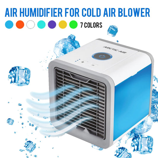 USB Mini Portable Air Conditioner Humidifier Purifier 7 Colors Light Desktop Air Cooling Fan Air Cooler Fan for Office Home by eprolo