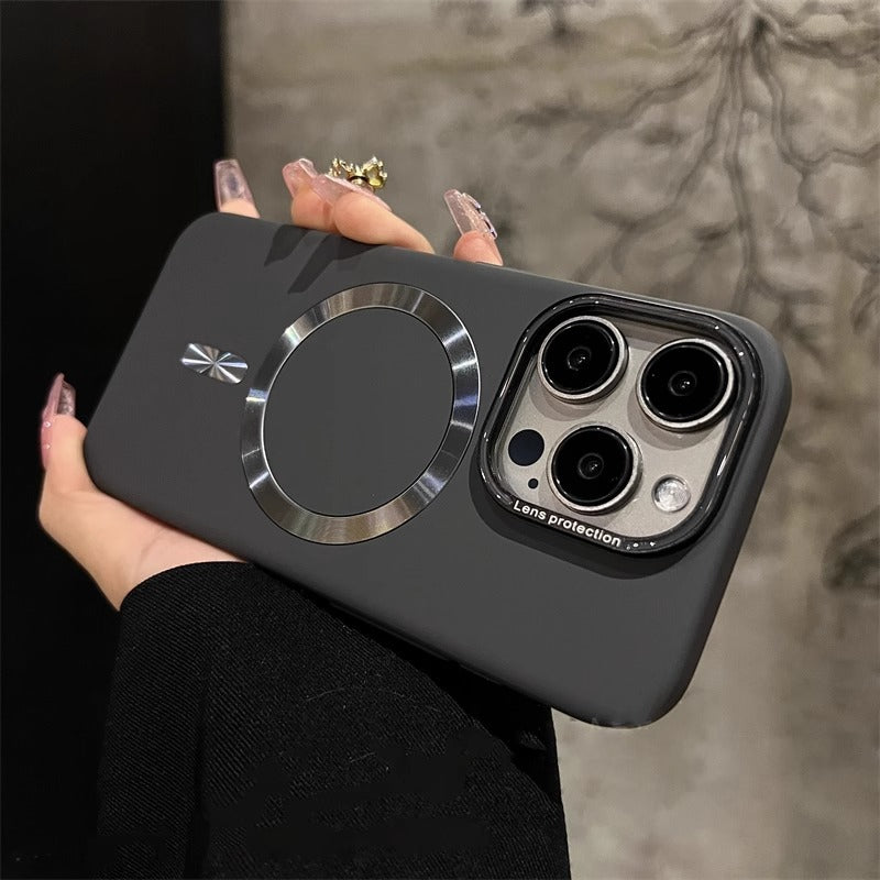 Suitable for Apple 15 Promax phone case new magnetic frosted iPhone 16 all inclusive anti drop 13 protective case by eprolo
