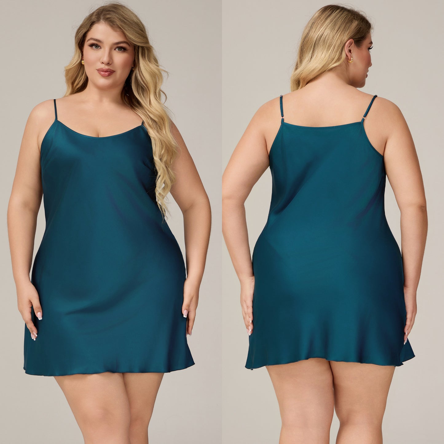 Elegant Satin Chiffon Sleepwear for Women, Summer Strap Sexy Nightdress, Simple Home Wear by eprolo