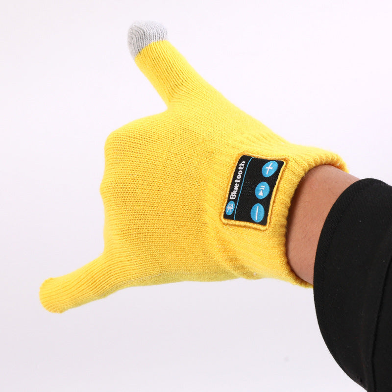 Winter Wireless Bluetooth Gloves Built-In Touch Screen Stereo Speakers Cycling Outdoor Gloves by eprolo