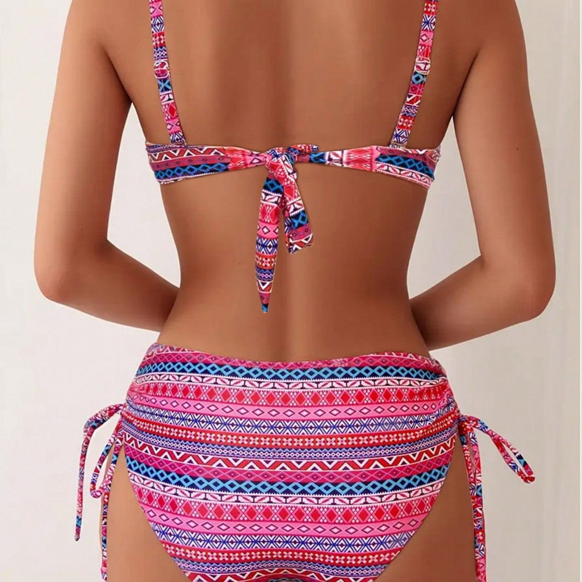 Ethnic printed high elasticity knitted fabric swimsuit by eprolo