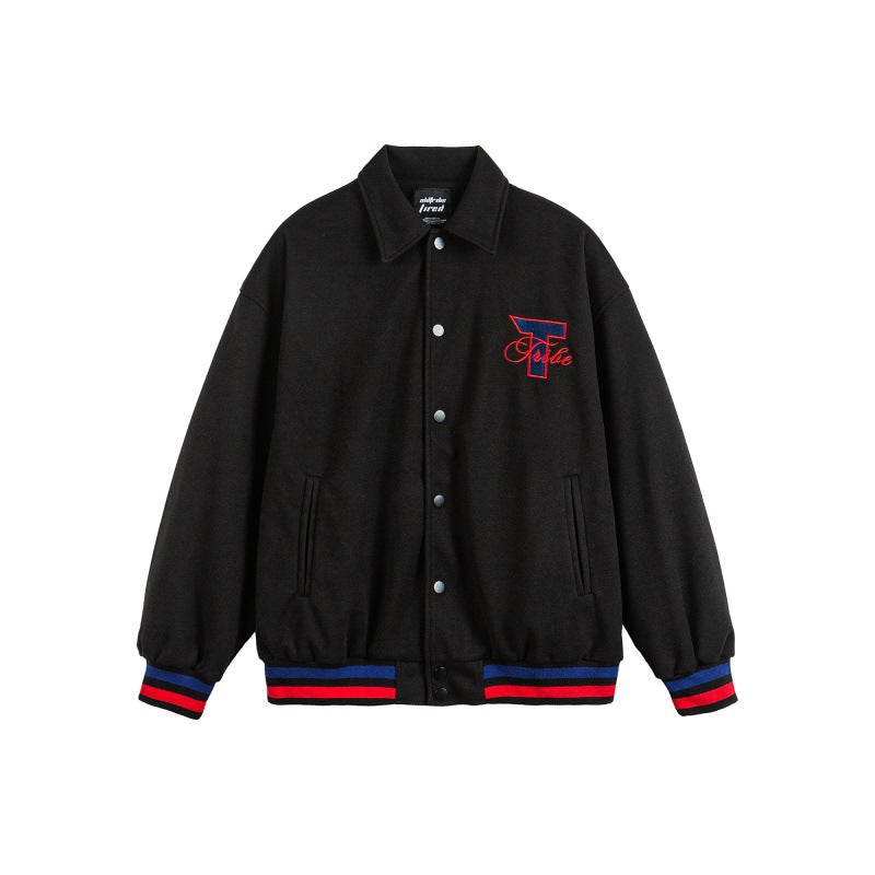 Streetwear Embroidered Printed Loose Casual Sport Jacket by eprolo