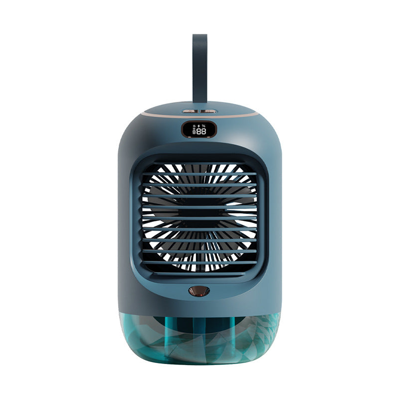 Spray Humidification Cooling Fan Mini Household Desktop Shaking Head Small Fan Usb Portable Air Conditioning Fan by eprolo