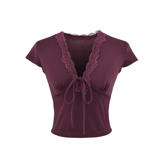 V-neck top for women by eprolo