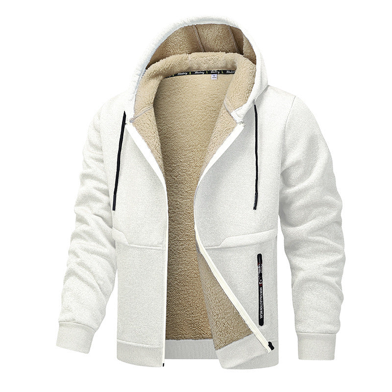 Men's Fashion Lambswool Thickened Coat Sweatshirt by My Store
