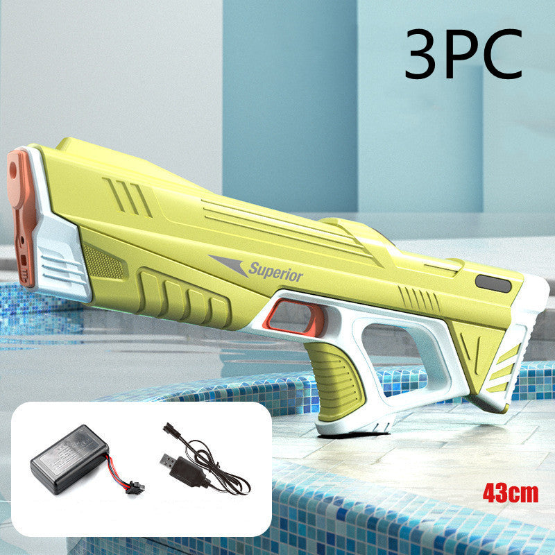 Summer Full Automatic Electric Water Gun Toy Induction Water Absorbing High-Tech Burst Water Gun Beach Outdoor Water Fight Toys by DERILUJA LLC