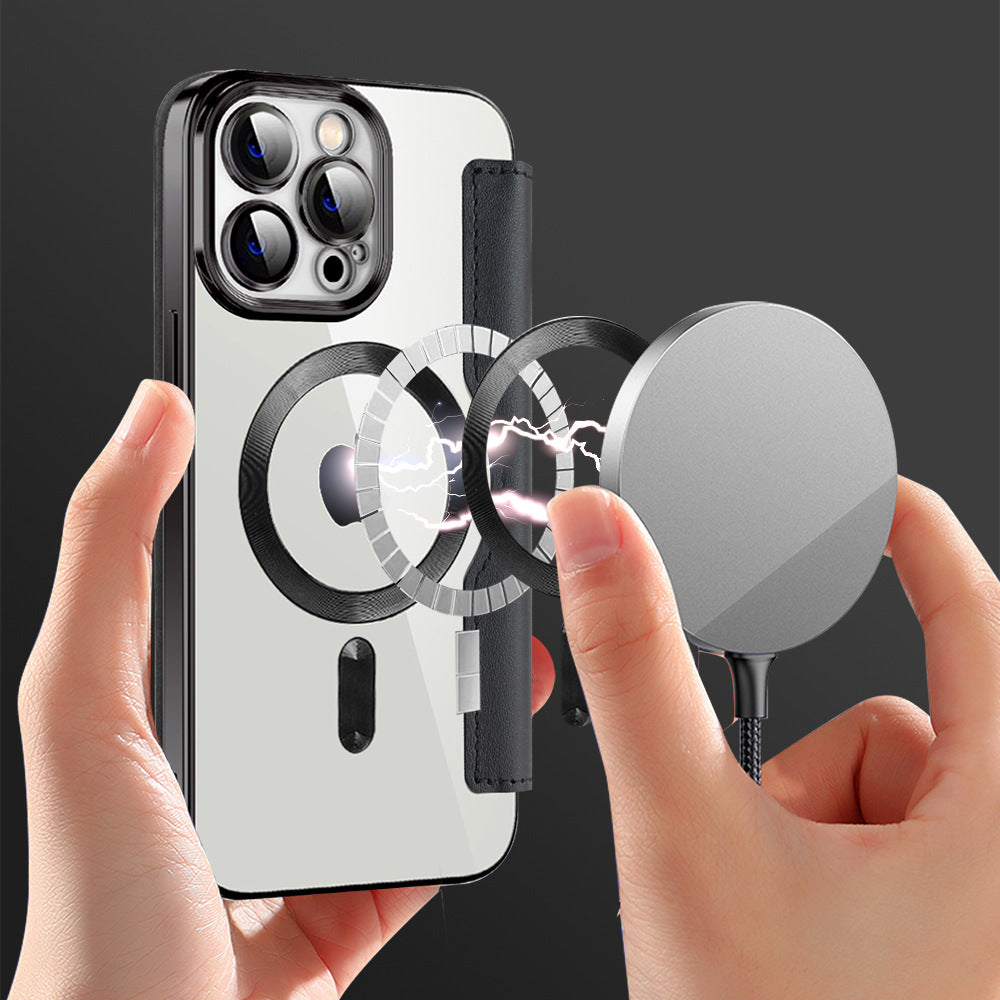 Suitable for iPhone 16 wireless charging phone case Apple 14 protective case plug-in card 13 Pro by eprolo