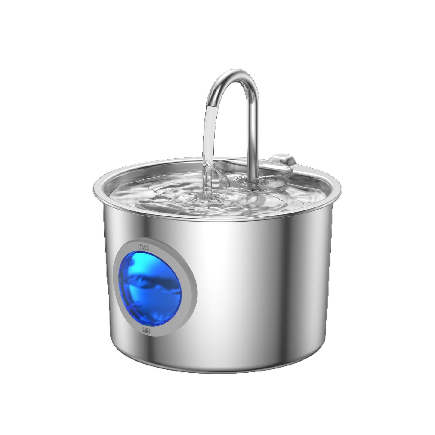Pet Water Fountain Stainless Steel Water Dispenser by DERILUJA LLC