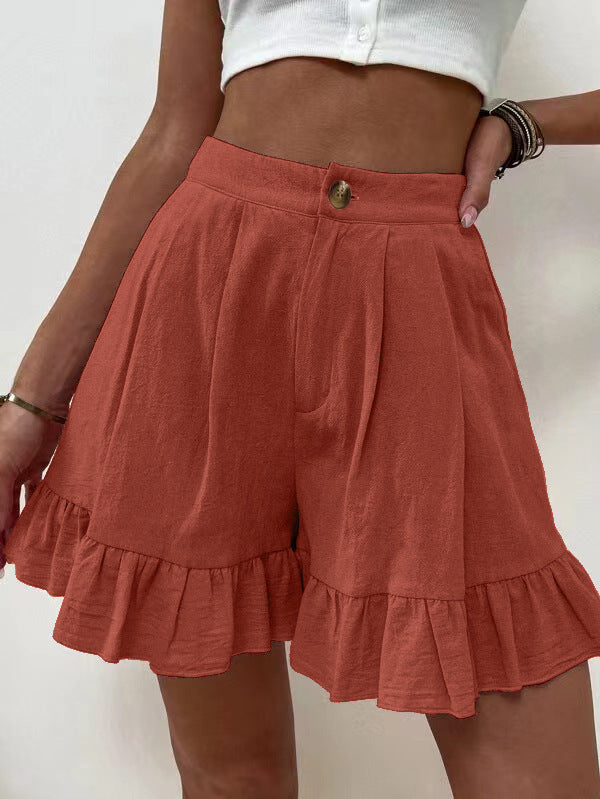 Loose-fitting Shorts High-waisted Shorts For Women by DERILUJA LLC