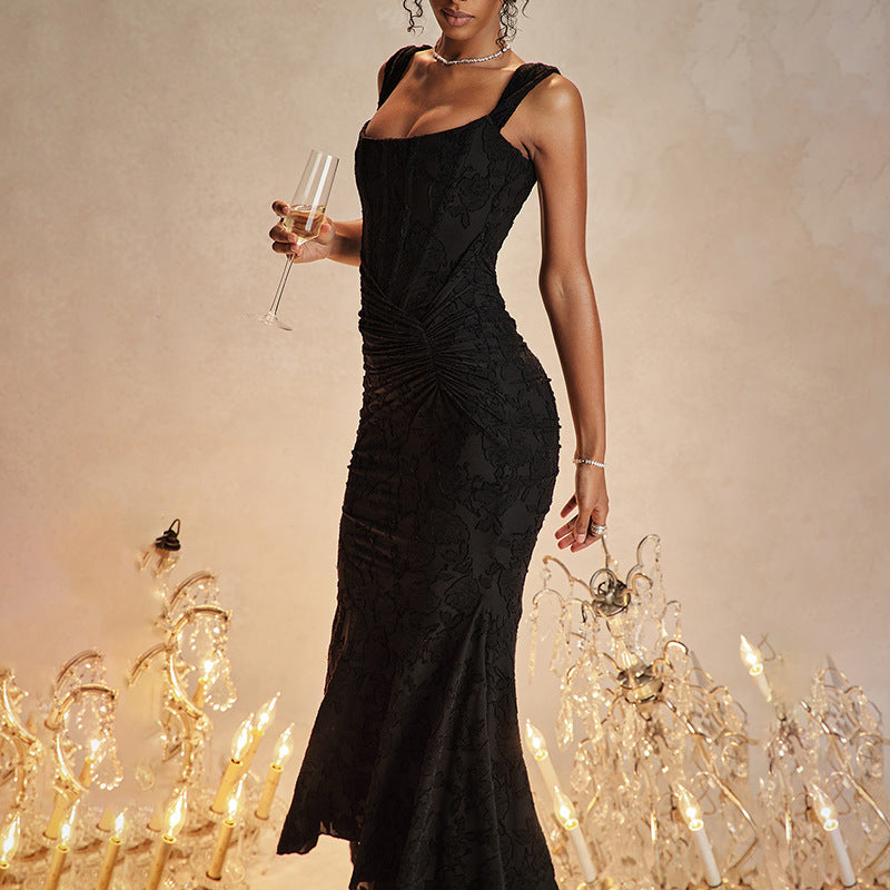 Mozision Off-shoulder Backless Sexy Evening Dress For Women Purple Sleeveless Strapless Ruched Bodycon Club Party Dress by My Store