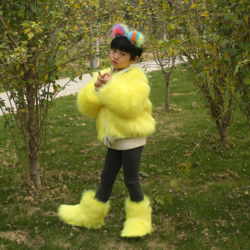 Faux fur coat coat by My Store