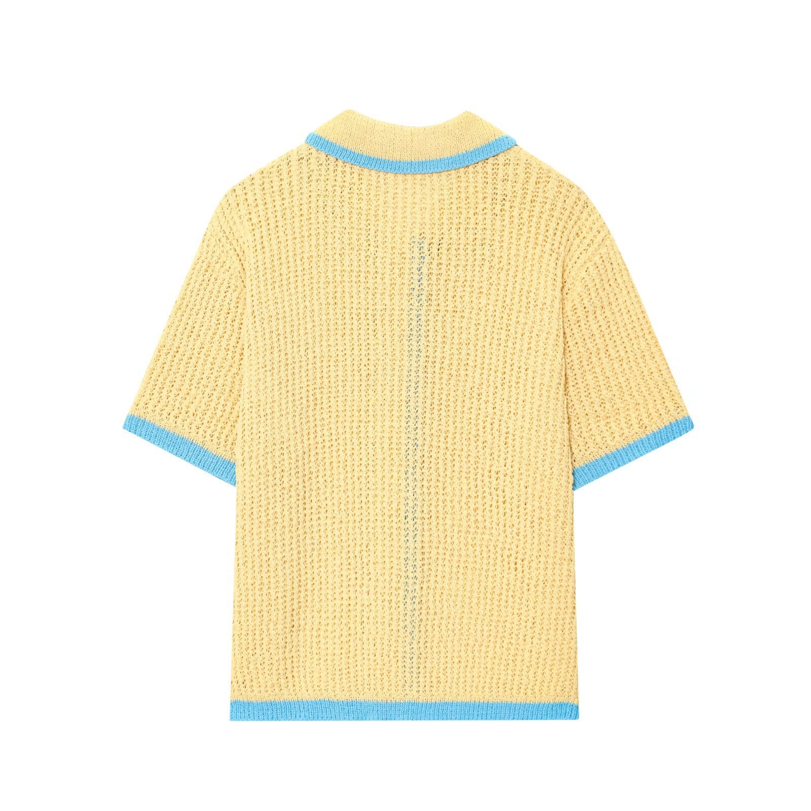 Knitted polo shirt jacket+shorts set by eprolo