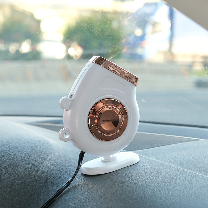 Small Sun Car Mounted Heater 12V/24V Car Heater Car Creative Fast Heating Mini Hot Fan by eprolo