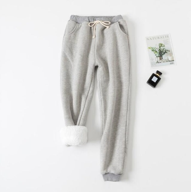 Lamb velvet padded sweatpants by My Store