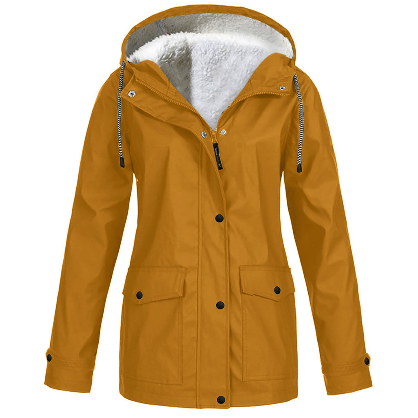 Fleece Jacket Outdoor Mountaineering Hooded Coat Winter Outwear by My Store