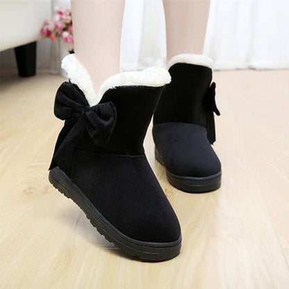 Cotton women ankle boots platform flat women winter shoes