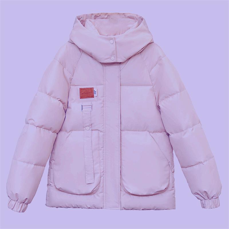 Coat Bread Coat Cotton-padded Jacket by DERILUJA LLC