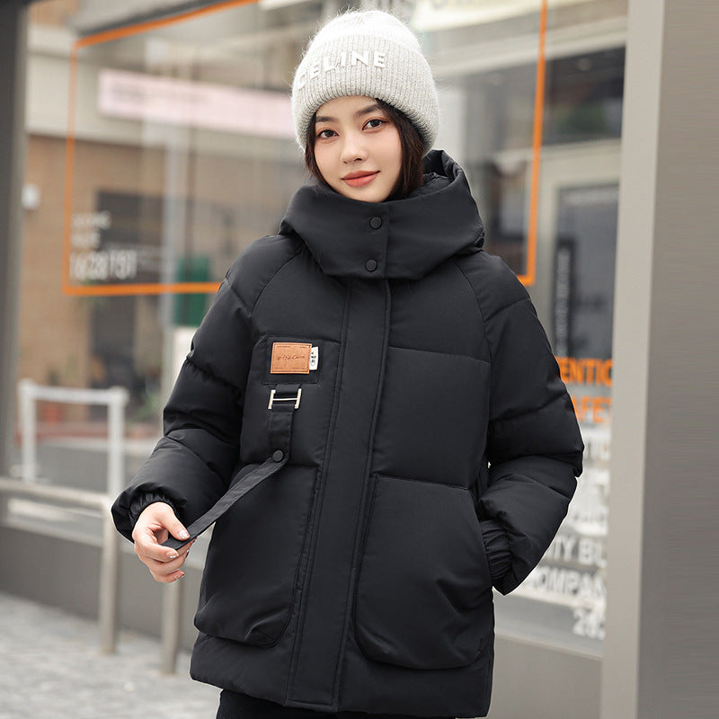 Coat Bread Coat Cotton-padded Jacket by DERILUJA LLC