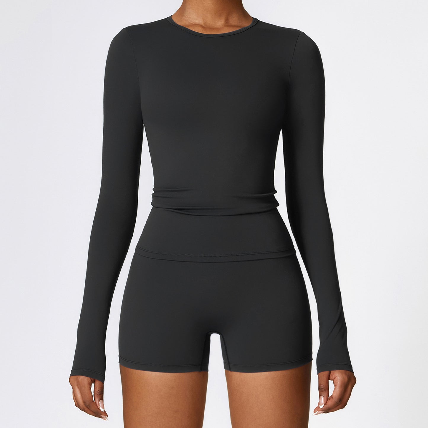 Women's Slim Long Sleeve Pullover Top Yoga Fashion Fitness Sports Clothing For Women by My Store