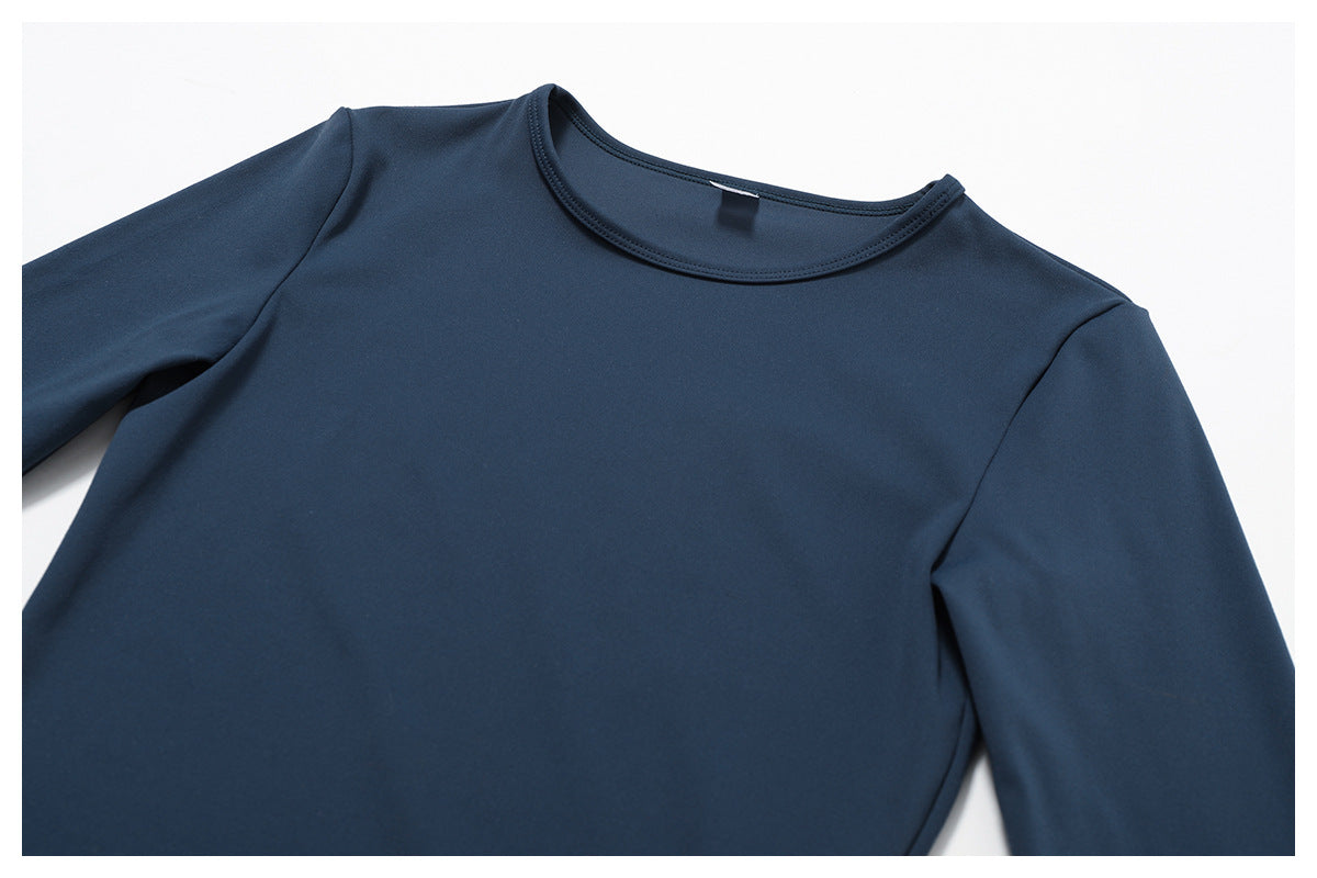 Women's Slim Long Sleeve Pullover Top Yoga Fashion Fitness Sports Clothing For Women by My Store