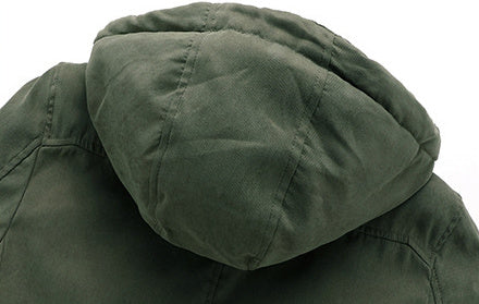 Men's Plus Size Lambswool Hooded Cotton Jacket by My Store