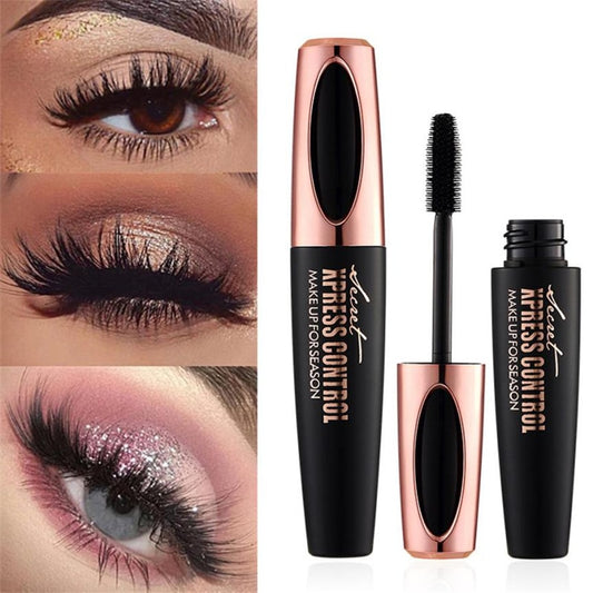 1pc 4D Silk fiber EyeLashe Makeup Waterproof Silicone Brush Head Mascara Lengthening Thicker Mascara macfee