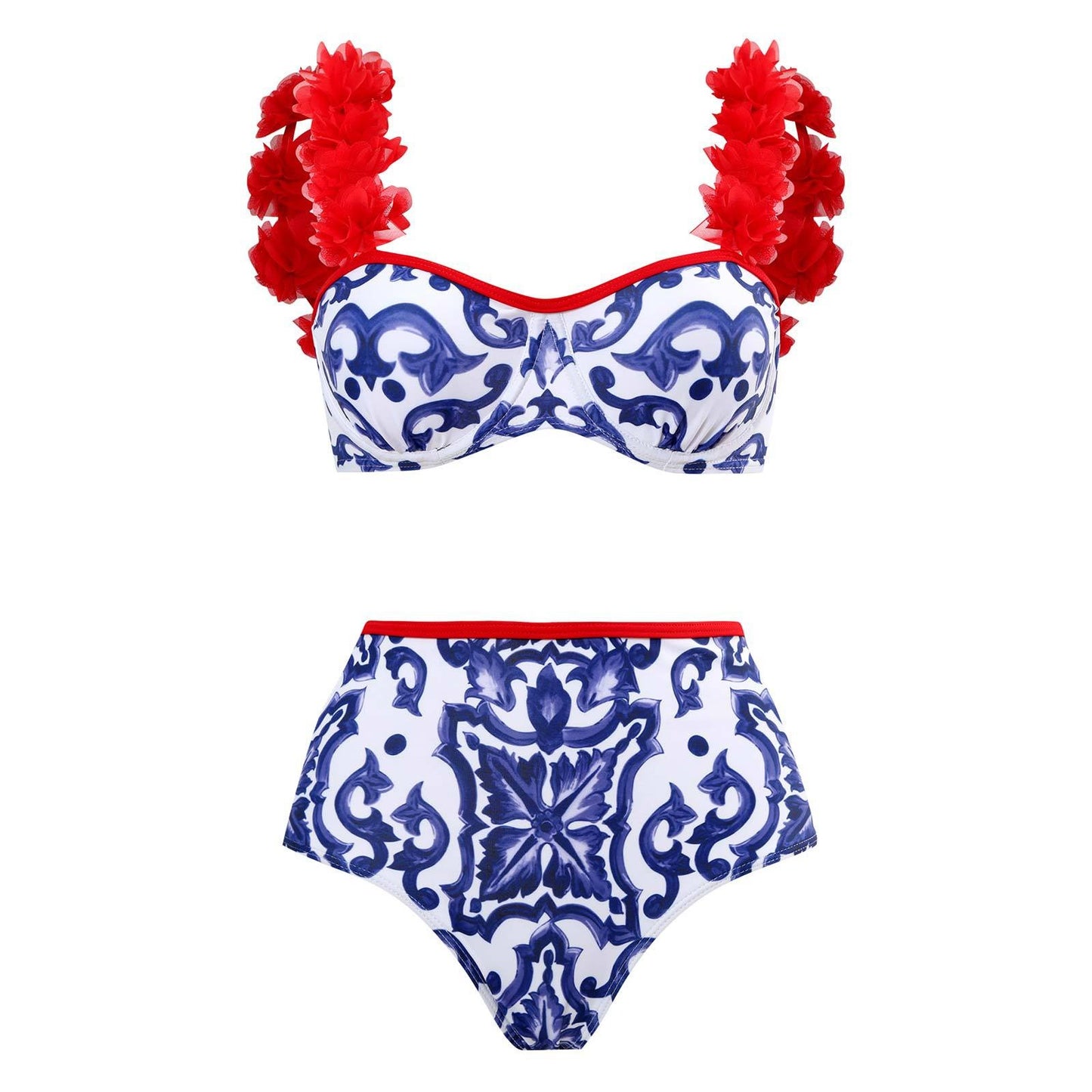 New High Waisted Printed Bikini Swimsuit Sexy Swimsuit Sexy Bikini by eprolo