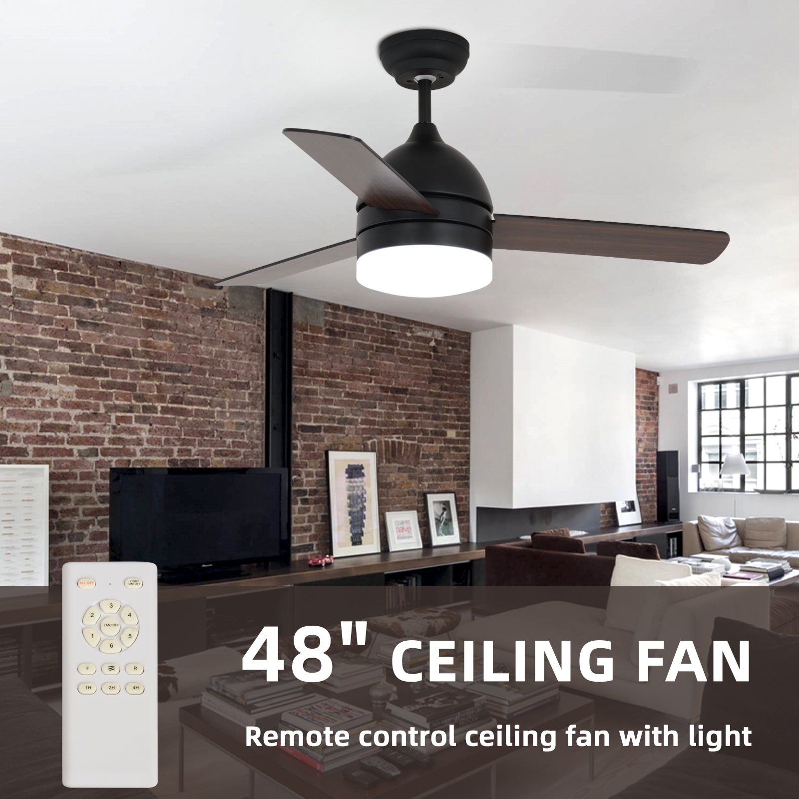 48-inch Minimalist Straight Blade Fan by eprolo