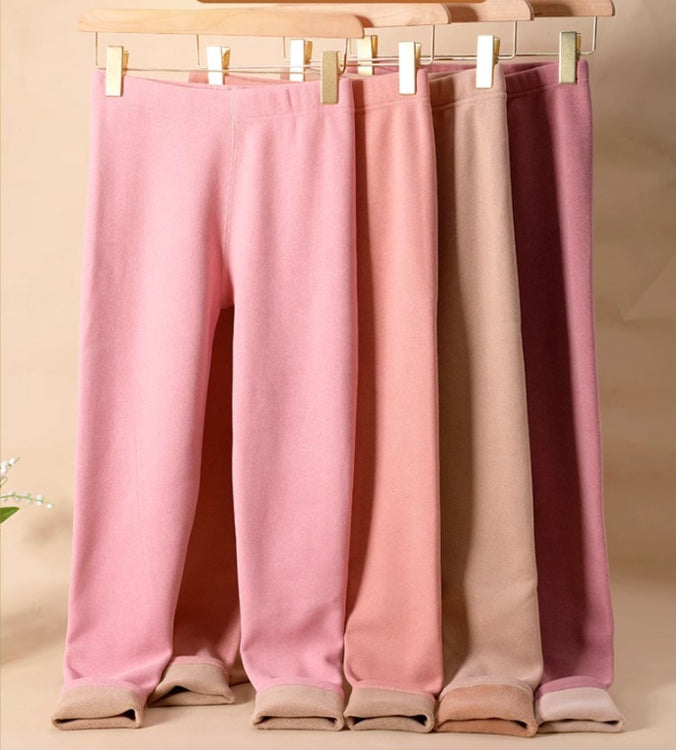 Warm Cashmere Leggings Winter Solid Slim Pants Fashion Trousers For Women Clothing by DERILUJA LLC