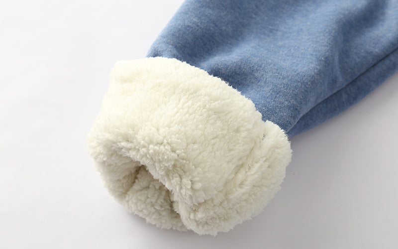 Lamb velvet padded sweatpants by My Store