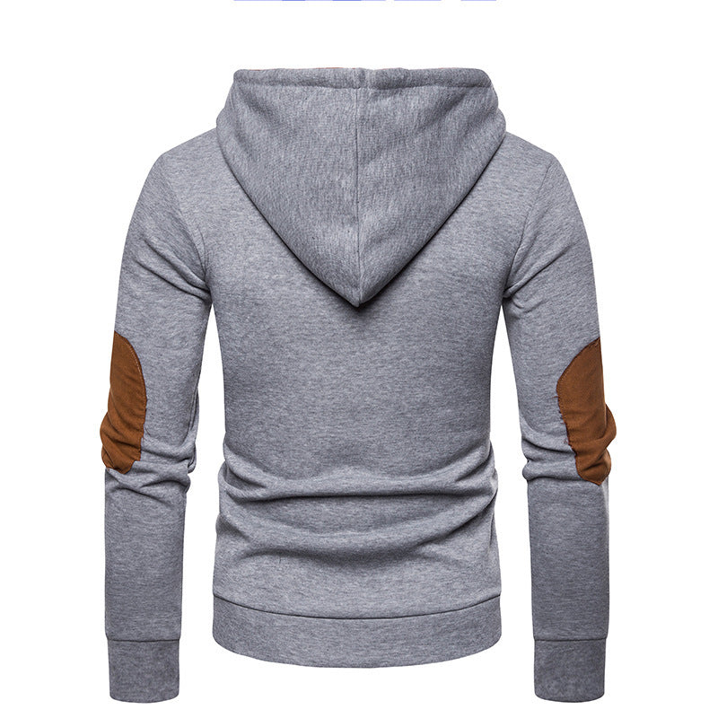 Men's large suede matching Hoodie by DERILUJA LLC