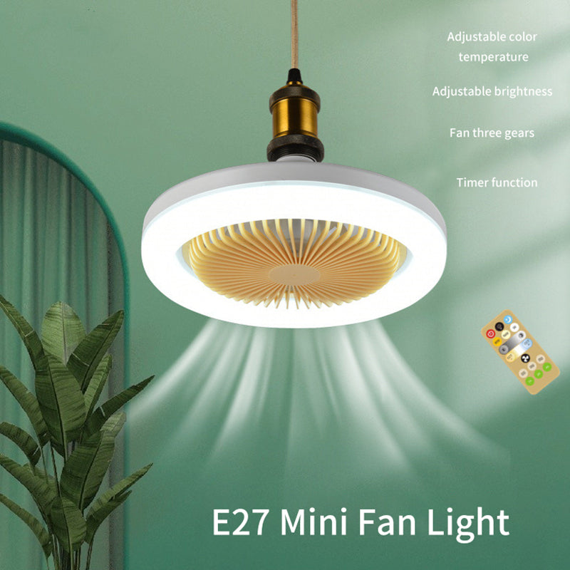 30W Silent 3 Speeds Ceiling Fan with Remote Control with Lighting Lamp E27 Converter Base for Bedroom Living Home by eprolo