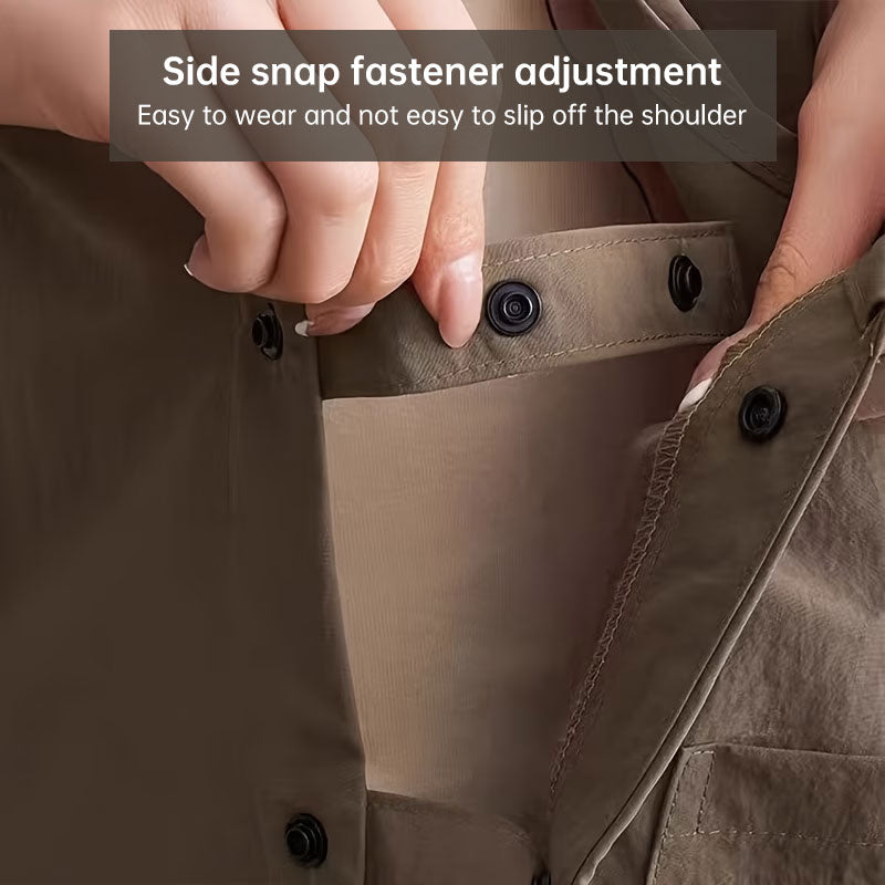 Double-Sided Waterproof Kitchen Apron – Adjustable Unisex Chef Apron, Pure Color Household Cooking Workwear by eprolo