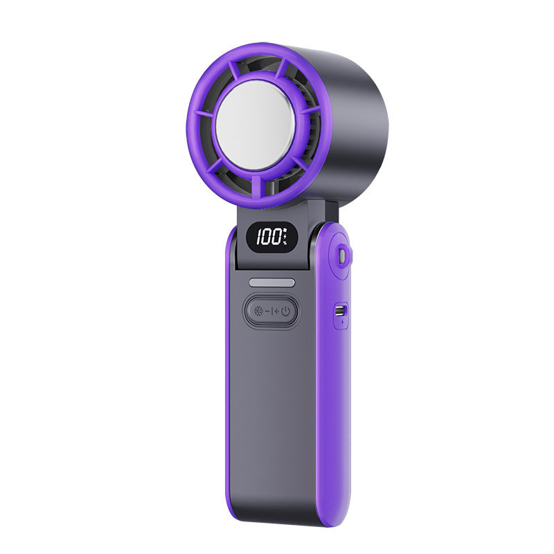 Portable Foldable Neck Fan with Digital Display and Infinite Speed Control, Compact Cooling Handheld Fan for Outdoor Use by eprolo