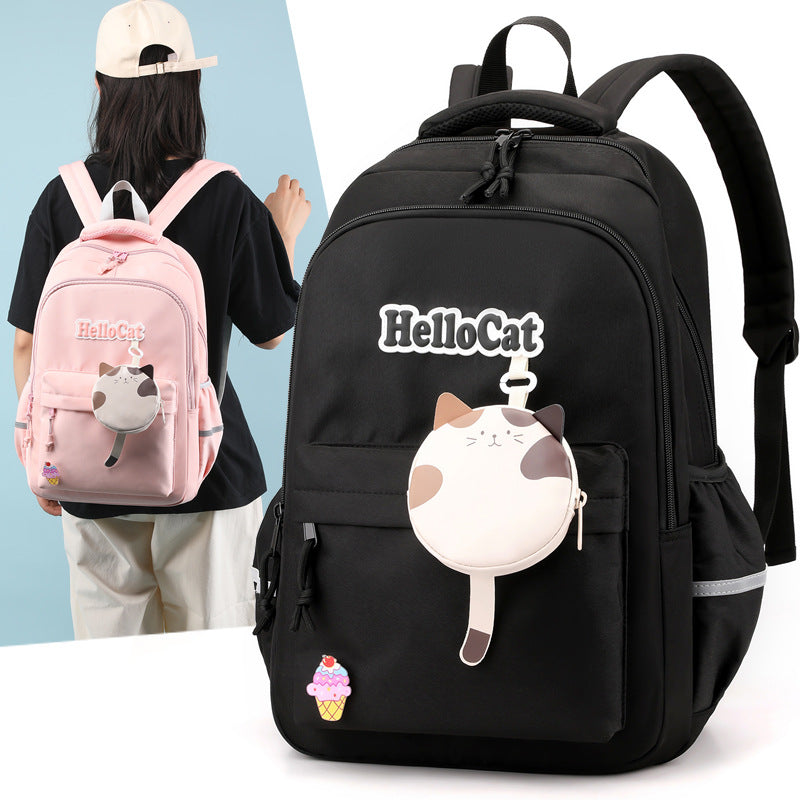 Primary And Secondary School Students Childlike Cute Backpack by DERILUJA LLC